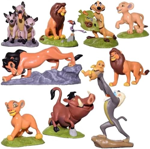 NIMOPESS The Lion King - Action Figures Toys, 9 Pcs Lion King Toys, 2-4 inches Lion King Figures, The Lion King Figurines Cake Topper Christmas Birthday Gift for Kids
