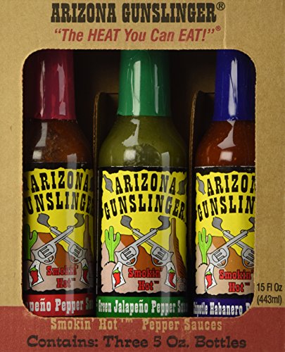 Arizona Gunslinger Hot Sauce - 3 Variety Gift Pack (15 Oz)
