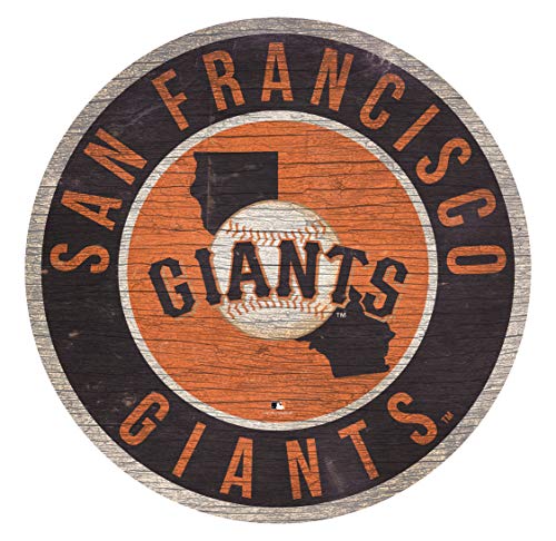 MLB San Francisco Giants 12' Circle with State and Team Logo Wood Sign