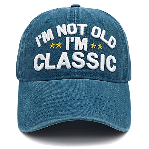 Funny Retirement or Birthday Gifts Hats for Men Women,I'm Not Old Classic Baseball Cap Gag Gifts for Dad Grandpa Old Man Senior Citizen