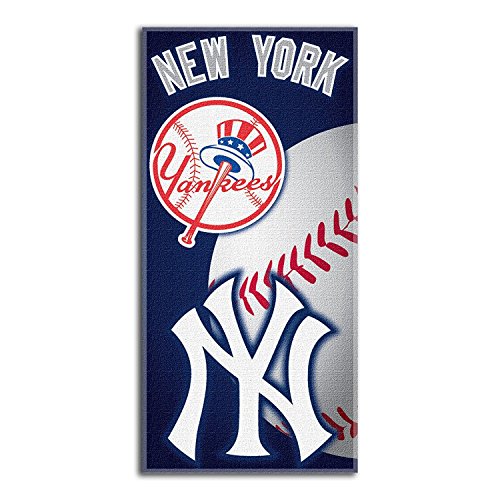 The Northwest Company MLB New York Yankees Beach Towel, 30' x 60', Emblem