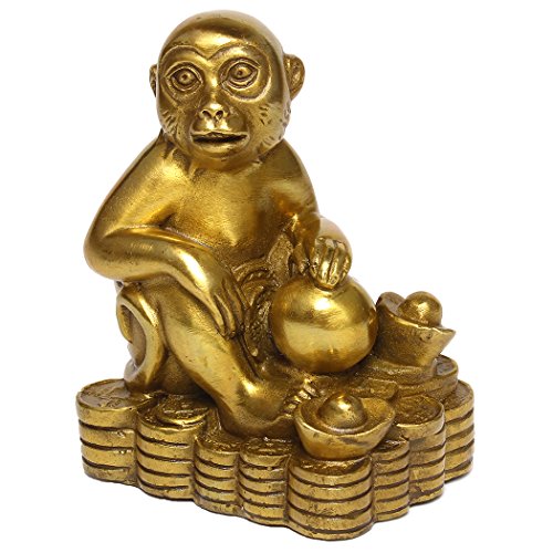 BRABUD Zodiac Brass Monkey Statue Chinese Handmade Home Decor Collectibles Figurine BS050