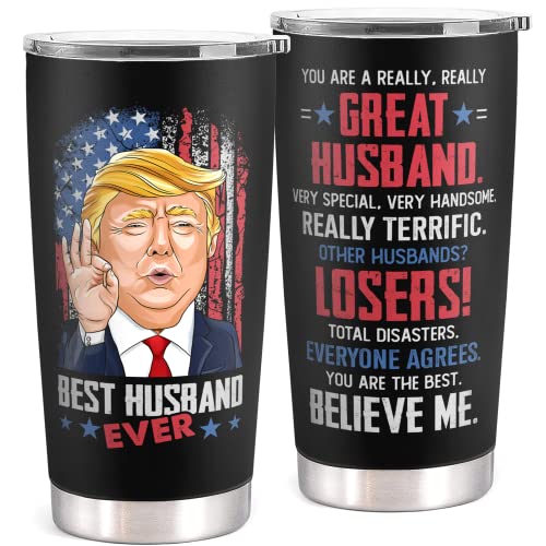 Gifts for Husband - Husband Gifts from Wife - Wedding Anniversary, Husband Birthday Gift, Valentine Day Gifts for Husband - Valentine Gifts for Him, Husband - I Love You Gifts for Him - 20 Oz Tumbler