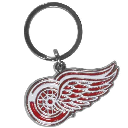 NHL Siskiyou Sports Fan Shop Detroit Red Wings Chrome & Enameled Key Chain One Size Team Colors