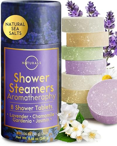 8-Pcs Shower Steamers Aromatherapy - Birthday Gifts for Women - Mothers Day Gifts for Mom, Eucalyptus Shower Steamer Relaxation Spa Gifts Shower Bomb - Self Care Unique Gifts for Women and Men