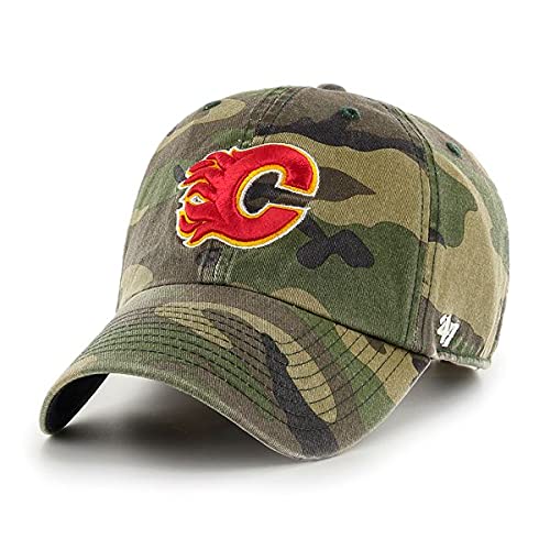 47 Calgary Flames NHL Camo Clean Up Hat | Adjustable
