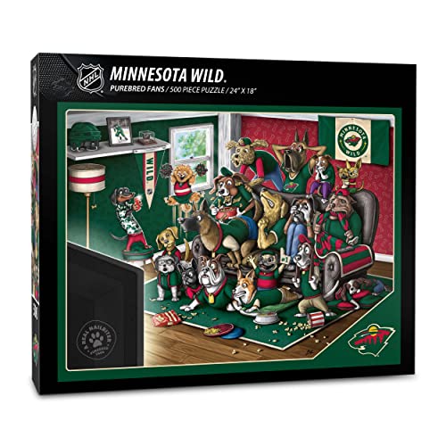 YouTheFan NHL Minnesota Wild Purebred Fans 500pc Puzzle - A Real Nailbiter