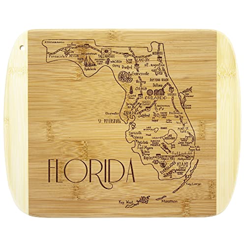 Totally Bamboo A Slice of Life Florida State Serving and Cutting Board, 11' x 8.75'