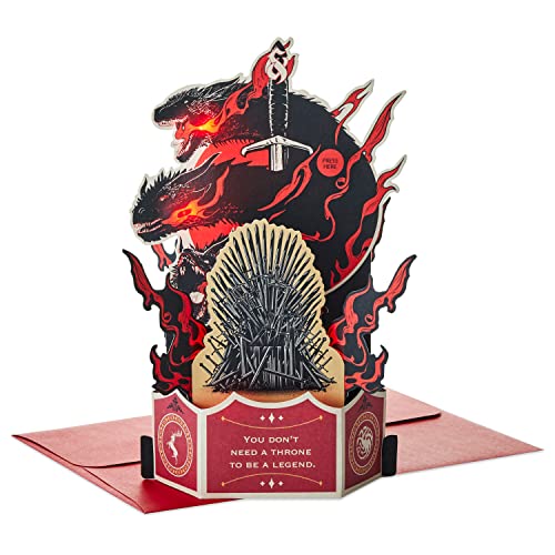 Hallmark Paper Wonder Game of Thrones Musical Pop Up Card for Father's Day, Birthday, Encouragement, or Any Occasion