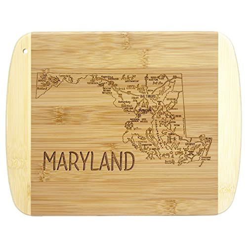 Totally Bamboo A Slice of Life Maryland State Serving and Cutting Board, 11' x 8.75'
