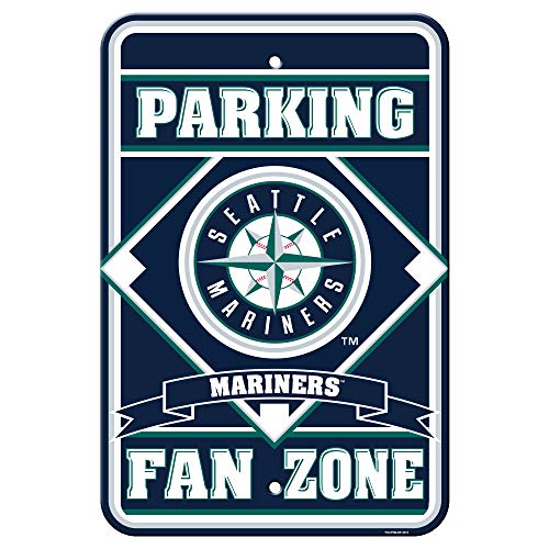 Fremont Die MLB Seattle Mariners Sign12x18 Plastic Fan Zone Park, Team Colors, One Size
