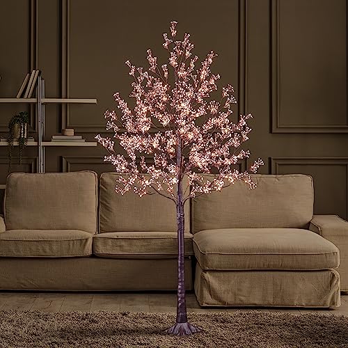 Lightshare Lighted Gypsophila Tree 6FT 176 LED Artificial Baby Breath Flowers with Lights for Wedding Home Christmas Holiday Decoration (Gypsophila Tree)