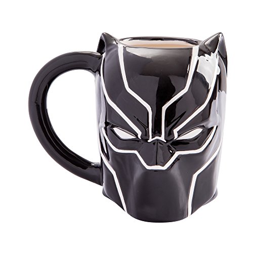 Vandor 20 oz Marvel Black Panther Sculpted Ceramic Mug, 1 Count (Pack of 1)