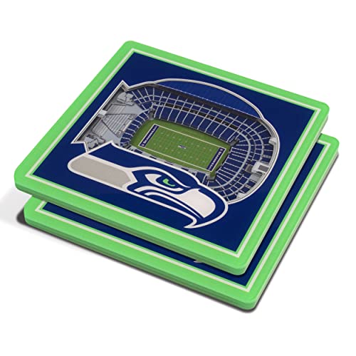 YouTheFan NFL Seattle Seahawks 3D StadiumView Coasters - CenturyLink Field