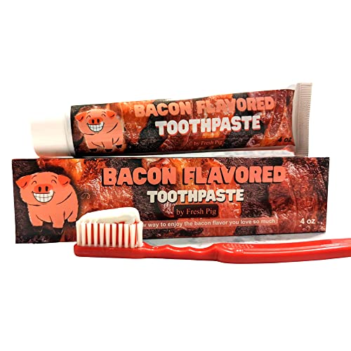 Fresh Pig Bacon Toothpaste - Funny Gag Gift Under $10 for Husbands, Coworkers, Men