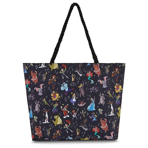 Disney Mickey and Stitch Tote bag - Girls, Boys, Teens, Adults - Mickey Minnie Mouse, Stitch, Classic Canvas Tote Travel Bag
