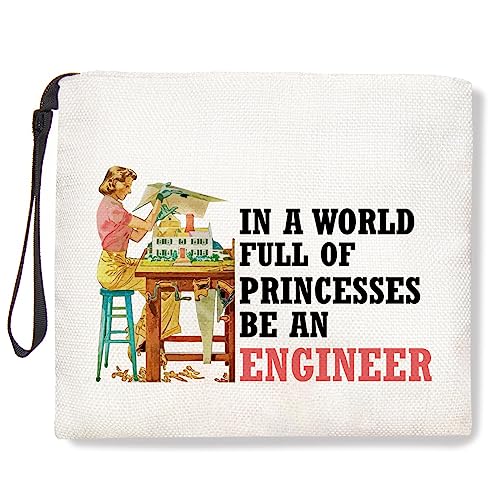 TBT Engineer Gifts Engineering Gift Engineer Girl Make Up Bag Cosmetic Bag for Engineer Student Graduation Gift Birthday Christmas Gifts for Women Her Besties Friends