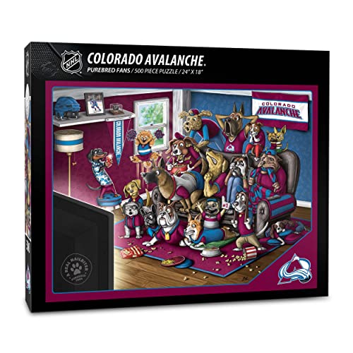 YouTheFan NHL Colorado Avalanche Purebred Fans 500pc Puzzle - A Real Nailbiter