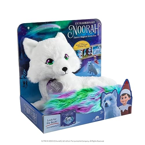 Noorah Extraordinary 9-Inch Deluxe Plush Animal with Northern Lights-Inspired Tail - As Seen in Elf Pets Christmas Tale - Arctic Pal of The Elf on the Shelf - Brand Scout