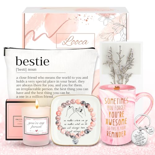 Looca Best Friend Birthday Gift Basket for Women - Unique Friendship Gifts for Bestie, BFF