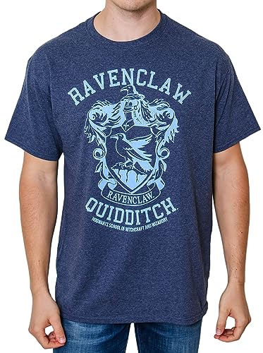 Harry Potter Ravenclaw Quidditch Team Adult T-Shirt(LG, Navy Heather)