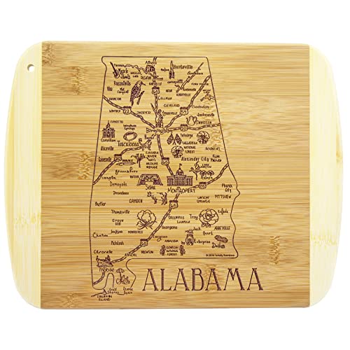 Totally Bamboo A Slice of Life Alabama State Serving and Cutting Board, 11' x 8.75'