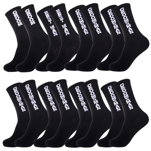 ZXGXLAW 8 Pair Groom Groomsmen Gifts For Men Wedding Gifts Novelty Socks Funny Proposal Gifts Bestman 100% Cotton
