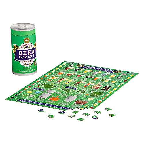 Ridley’s Beer Lover’s 500-Piece Jigsaw Puzzle – Beer Puzzle with Informational Image, Sturdy Storage Tube Included – Activity Puzzle – Makes a Great Gift
