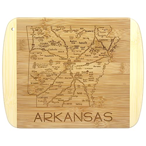 Totally Bamboo A Slice of Life Arkansas State Serving and Cutting Board, 11' x 8.75'