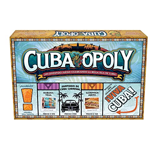 Late for the Sky Cuba-Opoly - Themed Family Board Game, Late For The Sky, Game Night, Opoly-Style Game for Ages 8+, 2-6 Players