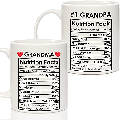 Breezy Valley Grandparents Gifts from Grandkids, Mothers Day Gifts for Grandma, Grandpa Fathers Day Gift, Grandma Coffee Mug, Grandmother Grandfather Grandparents Gifts from Grandson Granddaughter