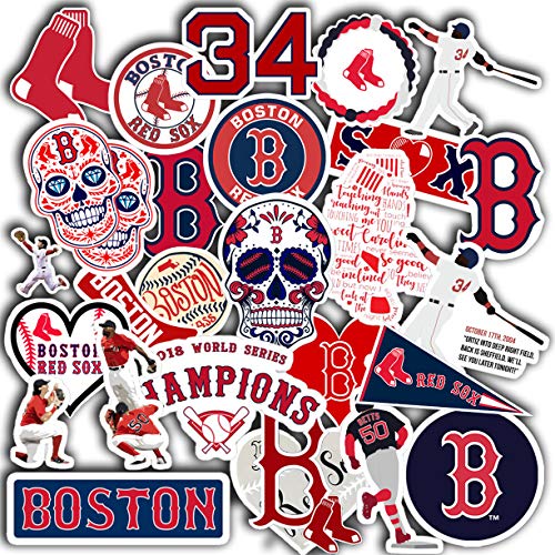 30 PCS American Baseball Stickers for Water Bottle, Laptop, Bicycle, Computer, Motorcycle, Travel Case, Car Decal Decoration Sticker 2-2.5 inches