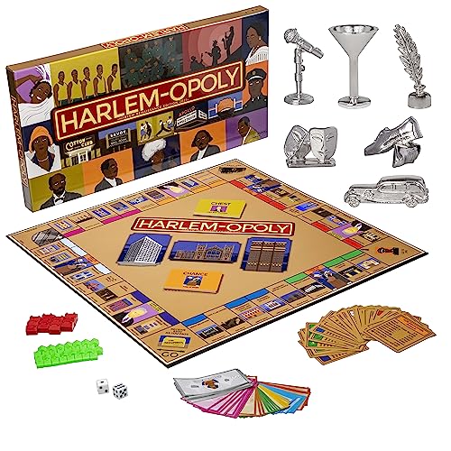 Harlem-Opoly - Harlem Renaissance Edition Board Game - Famous Harlem Personalities with Harlem-Opoly, Perfect Opoly Game for History Buffs - Family Board Games for 2 to 6 Players