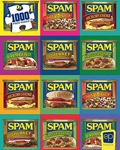 SPAM Sizzle. Pork. and. Mmm.® 1000 Piece Jigsaw Puzzle | Officially Licensed SPAM Merchandise | Collectible Puzzle Featuring Favorite Canned Meat Product