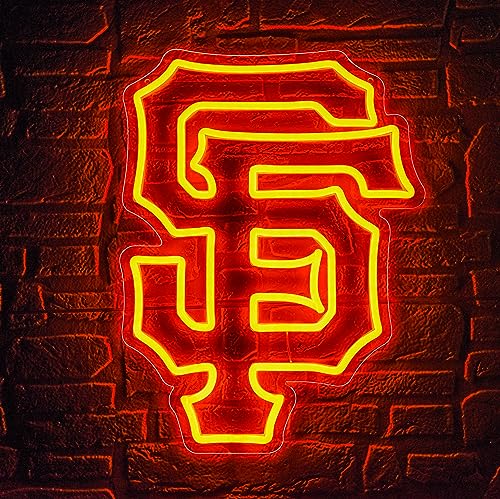 Baseball Fans Neon Sign for Wall Decor,Neon Sign for Man Cave,Birthday Gifts for Men With Dodge Baseball Team Logo Sign,Neon Light for Bar,Party,Dorm Decor,Game Room Decor,Size16.1*12.2inch(D062-SF)